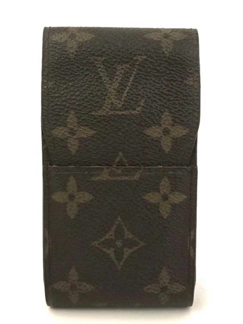 Louis Vuitton Brown Monogram Cigarette Tobacco Case Accessory Lip Stick Holder - Picture 2 of 16